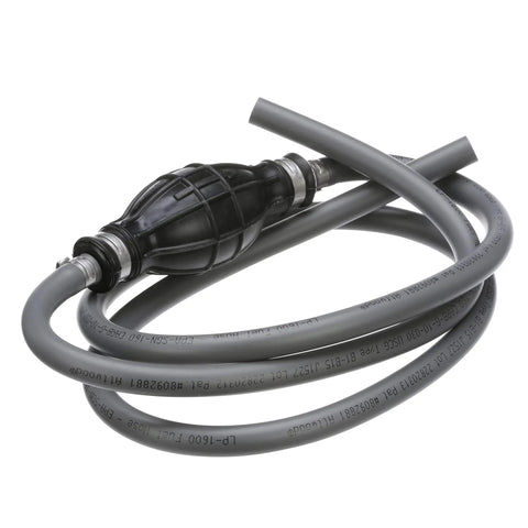 Beefy Universal Marine Fuel Line Kit With Primer Bulb For Boats Six Feet Long Five Sixteenth Inch Diameter Hose EPA Compliant Fittings Not Included Durable Low Permeation Fuel Line For Outboard And Inboard Systems Model 951606ULP7