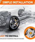Diagram showing 4WD Front Wheel Hub Bearing Assembly With ABS For Chevrolet Silverado Tahoe Suburban Avalanche Express 1500 6 Lug Fits GMC Yukon Sierra Savana Front Left Or Right Truck Grade 515036 installation