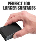 Nine Grade Pro Grade Sanding Sheet Kit With Cushioned Foam Block For Woodworking From 1500 To 12000 Grit held in hand