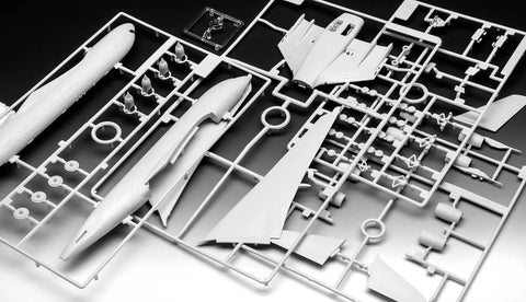 Beginner Friendly 1 to 288 Scale Airbus A380 Plastic Model Kit With Textured Surfaces and Engravings 47 Parts White sprues