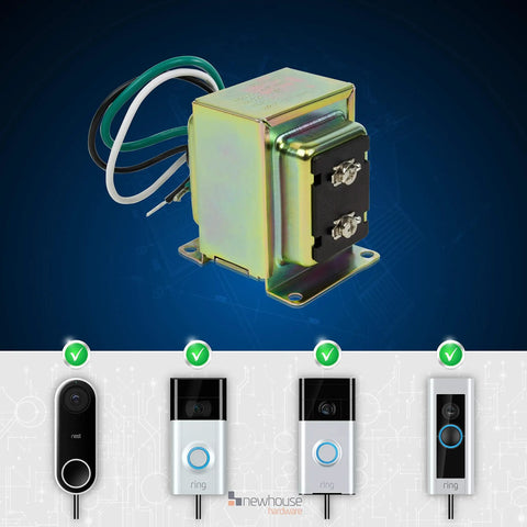 16V 30VA Door Bell Transformer For Ring Video Doorbell Pro 30TR And Wired Chimes Universal Power Supply, front view