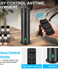 No Water Needed Scent Diffuser Starter Kit For Home And Hotel, Sleek Aluminum Tower Design, Remote Control Shown