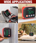 Job Site Ready Digital Angle Gauge And Knockout Precision Electronic Protractor Finder With Bullseye Accuracy on woodworking tools.