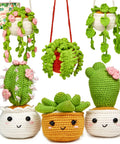 Beginner Crochet Kit For Amigurumi And Plant Plushies, All-In-One Starter Set With Step-By-Step Video Guides, 6 Color Yarn