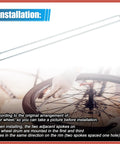 14G J Bend Galvanized Bike Spokes 305mm 12 Inch With Brass Nipples 36 Piece Replacement Kit for Mountain Bike Installation