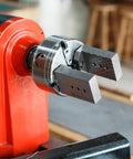 NCK Series Quick Change Woodturning Lathe Jaws for pipe and spoon making in metal with precision grip detail