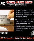 Precision Guitar Action Gauge Ruler For Dope Accurate String Height Measurement On Electric Acoustic And Bass Guitars Universal Tool
