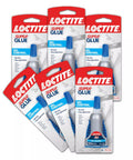 Gel Control Super Glue For Quick Fixes Clear Instant Adhesive For Plastic Wood Metal Crafts And Repairs No Drip Formula 0.14 Fl Oz Bottle 6 Pack