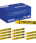 Paintstik Solid Paint Marker For All Surfaces Yellow 11/16 Inch By 4 3/4 Inch Pack Of 12 Lead Free Crayon Style Marking