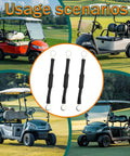 Top Shelf 3 Pack 500 Ohm Pre Charge Resistor Assembly For Ezgo 48V Golf Carts used on multiple golf carts in scenic settings.