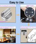 Easy to use Stainless Steel Look Gas Stove Knobs For GE Ranges Plastic Burner Control Knobs Replacement 2 Pack installation