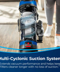 Straight Up Powerful Upright Vacuum Cleaner With Extending Wand And Massive Dust Bin For Carpets And Hardwood Floors Delivers Serious Suction Plus OnePass Tech, featuring Multi-Cyclonic Suction System.