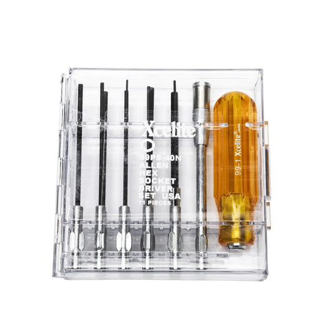 Hex Socket Screwdriver Set 11 Piece Inch Sizes With Ballpoint Tip For Tight Spots Hardened Steel Blades For Top Performance Pro Grade