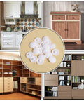 150 Pieces White Waterproof Self Tapping Screw Cap Covers, 12mm Diameter for Furniture, Cabinets, and Decorative Hardware