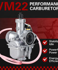 26mm Performance Carburetor Beefed Up For 212cc 224cc 196cc Engines And GX160 GX200 6.5HP with pink tubing in foreground