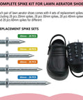 Heavy Duty Lawn Aerator Shoes With Adjustable Single Strap For A Secure Fit Spiked Garden Shoes With Replacement Spikes