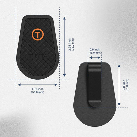 Heavy Duty Steel Belt Clip For Magnetic Golf Rangefinders And Accessories Quick Access Magnetic Landing Pad dimensions