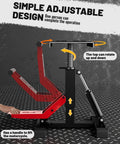 Heavy Duty Dirt Bike Stand With 1000 Lb Capacity Lift Jack Hoist Height Adjustable Table For Dirt Pit Bike Repair And Maintenance Easy