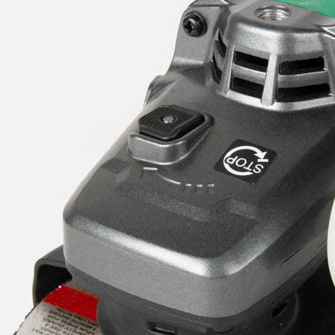 Close-up of 36V Cordless 4.5-Inch To 5-Inch Angle Grinder With MultiVolt Power, Variable Speed, Paddle Switch, Tool Only No Battery