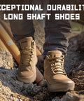 Steel Toe Work Boots For Men And Women Lightweight Slip Resistant High Top Safety Shoes With Puncture Proof Construction