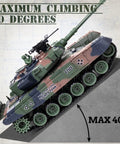 1:18 RC Tank With 2.4GHz Remote Control Realistic Russian T90 Beefed Up Battle Ready Tank climbing 40-degree slope