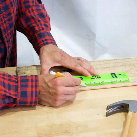Twelve Inch Polystyrene Level Ruler With Dead On Plumb Vials, Sae Center Finding Scale, Tough As Nails Framing And Picture Hanging Tool, Precision Diy Layout Gauge, Made In Usa