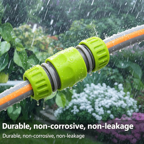 Heavy Duty 4 Pack 1 2 Inch Garden Hose Connector Repair Kit Made From Tough Abs Plastic Quick Connectors For Faucets Sprinklers And Nozzles on hose