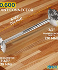 Heavy Duty Joint Connectors For Countertops And Butcher Blocks, total game changer for quick wood assembly, 4.5 inch metal joint connector.