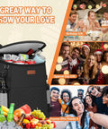 Insulated Soft Cooler Backpack For 30 Can Capacity, Leak Proof Thermal Lunch Bag With Wide Mouth Opening, 2 Side Pockets And Front Pocket