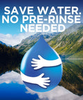 Save water image for Quantum Hard Water Dishwasher Detergent Tablets Deliver Superior Cleaning In Hard Water With Oxygen Boost And Advanced Formula For Stubborn Stains Without Pre Rinsing 82 Count