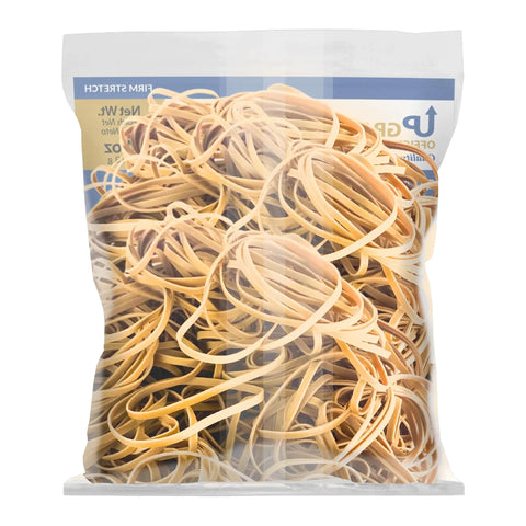 Bag of Rubber Bands Size 32 3x1/8 Inches Bulk Pack 175 Bands 1/4 Lb Natural Latex Durable Reusable for Office and School Use