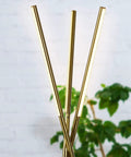 LED Tripod Floor Lamp For Living Room And Bedroom, Dimmable Modern Standing Lamp With 3 Lights in Gold Antique Brass Finish