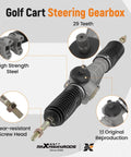 Heavy Duty Golf Cart Steering Rack And Pinion Gear Box JW1F340000 For Yamaha G29 with tie rod ends and 29 teeth
