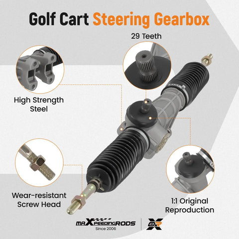 Heavy Duty Golf Cart Steering Rack And Pinion Gear Box JW1F340000 For Yamaha G29 with tie rod ends and 29 teeth