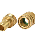 McKillans brass pressure washer quick-connect kit, M22-14mm to 3/8 in male/female, pair