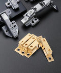 Brass Adjustable Double Ball Cabinet Door Catch Latch Hardware For Furniture Doors, Easy Install, Secure Closure, 50mm Size, 4 Pack