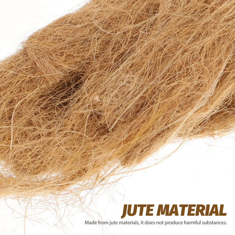 Close-up of jute material for Jute Fire Starter Rope 4 Pack For Camping And Hiking Quick Ignition Twine Fire Starters
