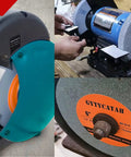 6 Inch Green Silicon Carbide Bench Grinding Wheel For Polishing Non Ferrous Metals Stone Glass And Jewelry Slick Heavy Duty Design Fits Most Work Benches