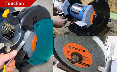 6 Inch Green Silicon Carbide Bench Grinding Wheel For Polishing Non Ferrous Metals Stone Glass And Jewelry Slick Heavy Duty Design Fits Most Work Benches