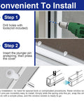 Installation steps for Snag This Hefty 25 Pack Of Tough Window Screen Plunger Latch Pins With Springs White Plastic Caps And Sturdy Aluminum Cores.