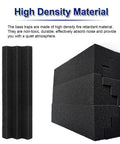 Top Shelf 16 Pack Acoustic Foam Wedges And Corner Blocks For Professional Sound Dampening Home Studio Treatment Ultra Rock Solid High Density Noise Control Panels showing high density foam panels.