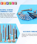 Pro Level 320 Pcs Mixed Self Drilling Screw Assortment Kit Featuring Heavy Duty Self Tapping Fasteners For Wood Sheet Metal And Drywall With Organized Carry Case Built Tough Ready To Roll Anywhere, assorted screws shown.