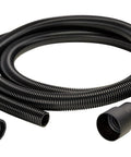Pro Grade Vacuum Hose And Adapter 1 Inch By 13 Foot For Industrial Vacuums, Ultra Lightweight And Flexible With Tapered Design