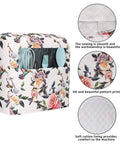 Stand Mixer Cover For 5 To 8 Quart Mixers Durable Quilted Polyester With Pockets Weatherproof, floral pattern design