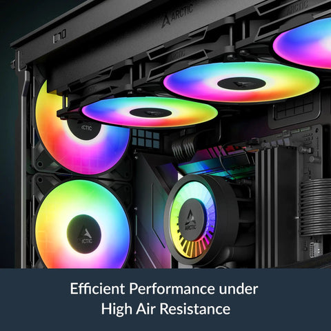 Top Shelf 120 Millimeter Pwm Pc Case Fans Three Pack Featuring Slick Addressable Rgb Lighting And Big Time High Pressure Airflow For A Solid Gaming Rig That Cruises Cool All Night Long