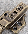 Ultra Quiet Cabinet Hinges 2 Pack Hydraulic Mute Stainless Steel Door Closers for cupboards copper core damper close-up view