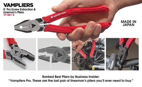 Screw Extractor Pliers Tool Set Four Piece Pro Grade Heavy Duty Pliers Kit With High Carbon Steel Made In Japan, 8 Inch Linesman Pliers