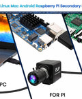 Blazing Fast 4K USB Webcam With 12 Megapixels And 120FPS Recording Killer Detail Golf Swing Camera 3X Optical Zoom connected to PC
