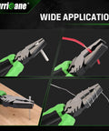Six Inch Pro Grade Screw Extractor Pliers with Non Slip Jaws and Linesman Grip using various materials