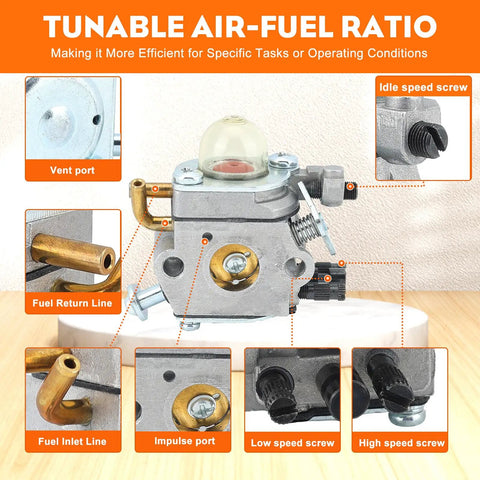 PB 2100 Carburetor Replacement Kit For Echo PB2100 PB 2100 ES 2100 ES2100 PB 2155 Leaf Blower Zama C1U K42 carburetor with labeled parts